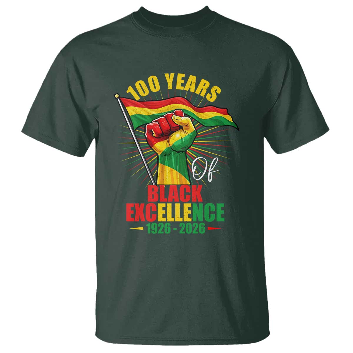 100 Years Of Black Excellence T Shirt Centennial Black History Month
