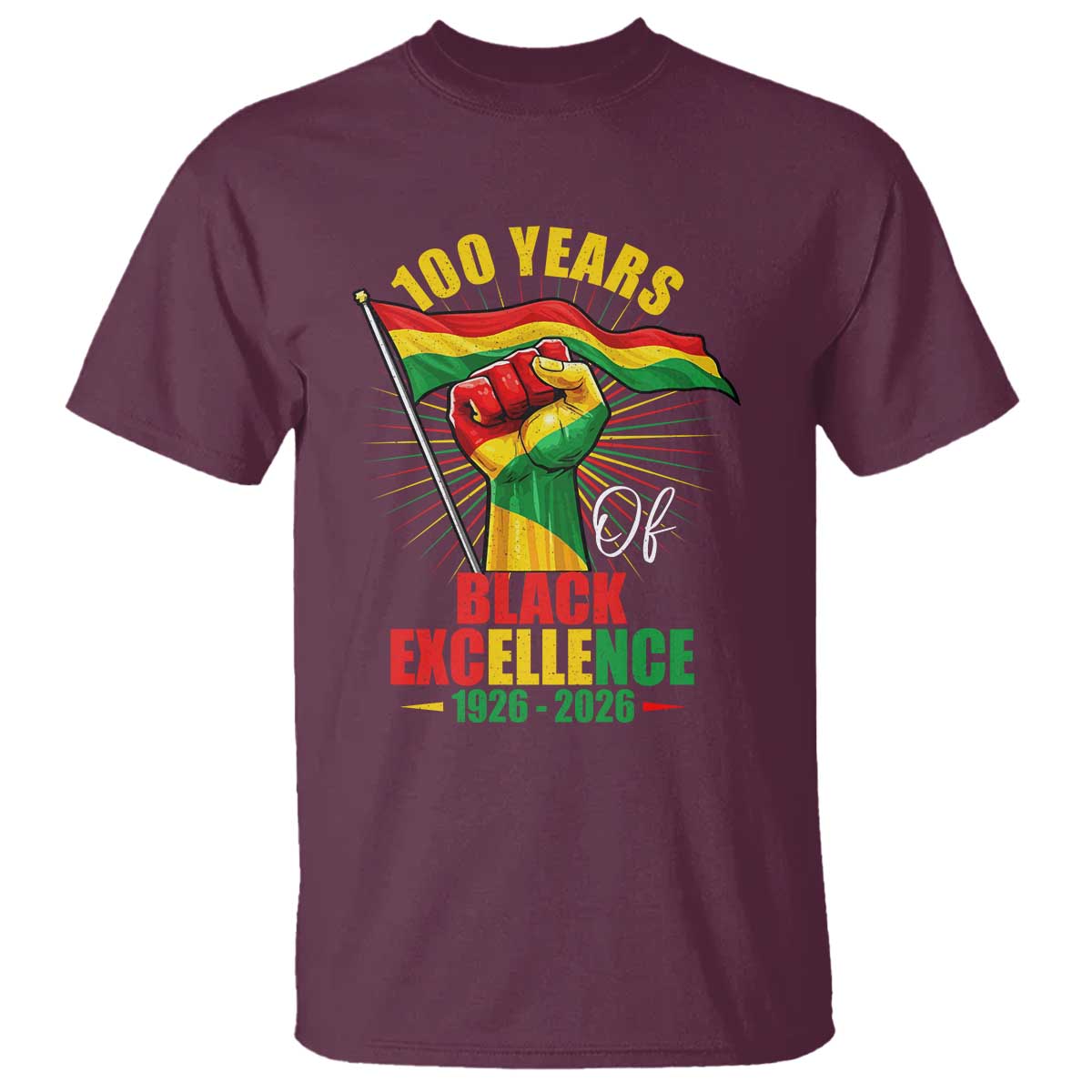 100 Years Of Black Excellence T Shirt Centennial Black History Month