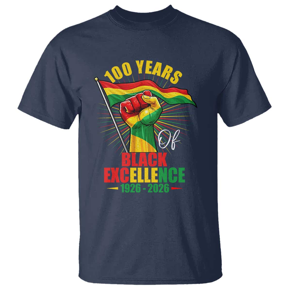 100 Years Of Black Excellence T Shirt Centennial Black History Month