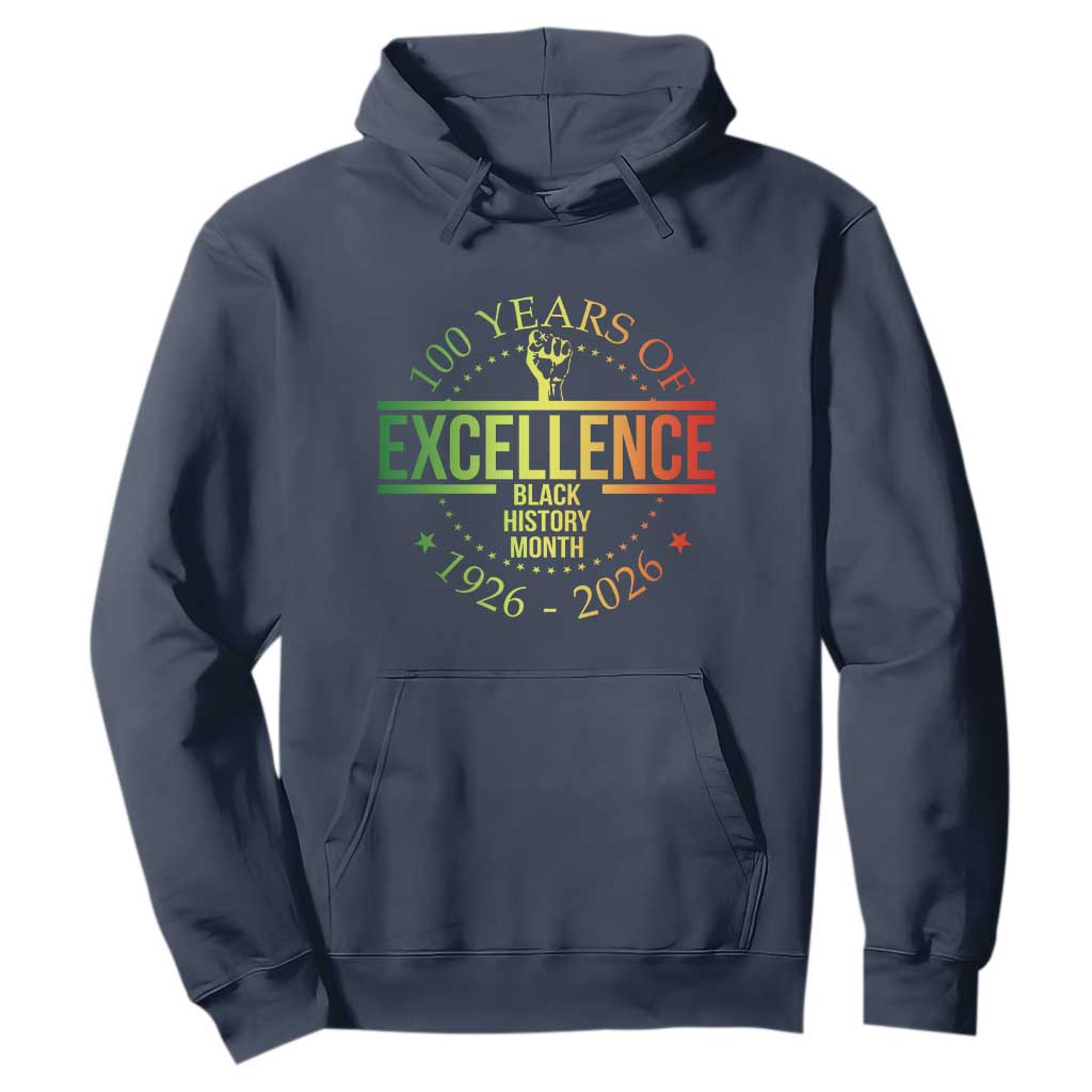 100 Years Of Excellence Black History Month 1926 2026 Hoodie