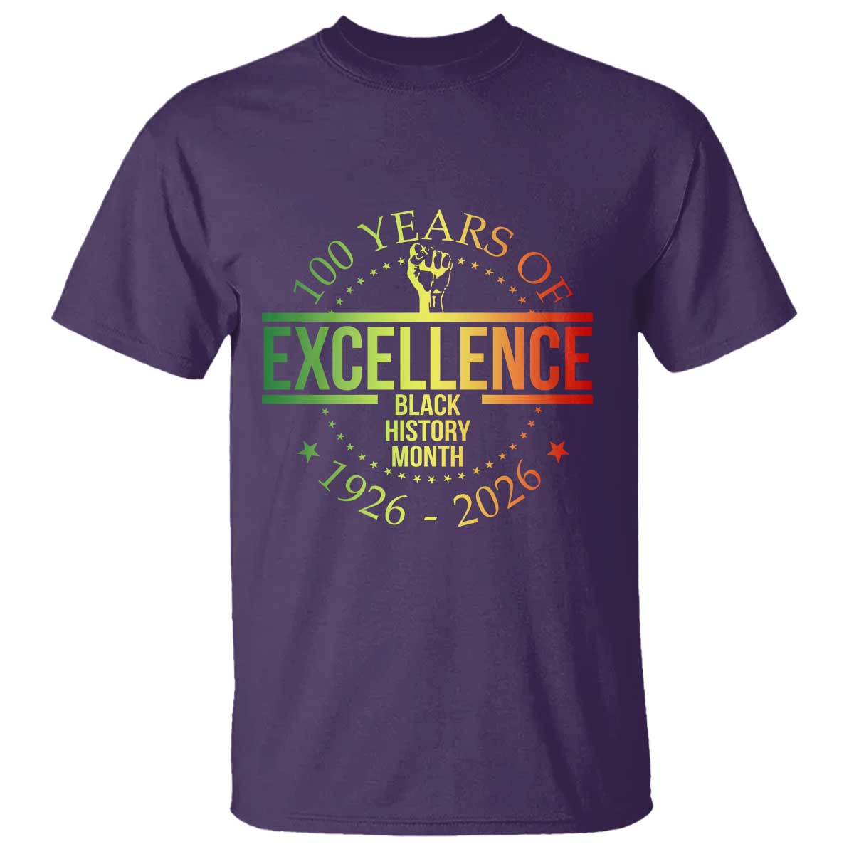 100 Years Of Excellence Black History Month 1926 2026 T Shirt