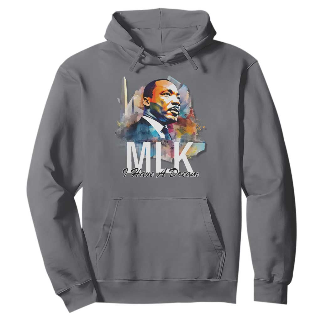 MLK Quote I Have A Dream Hoodie Martin Luther King Portrait Black History Month