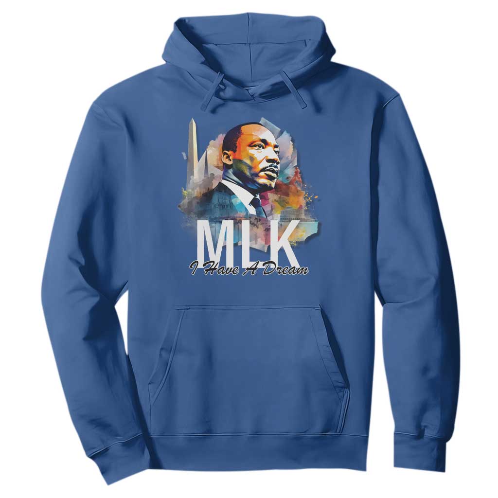 MLK Quote I Have A Dream Hoodie Martin Luther King Portrait Black History Month