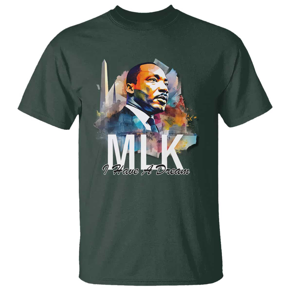 MLK Quote I Have A Dream T Shirt Martin Luther King Portrait Black History Month