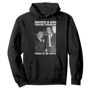 Martin Luther King And Malcolm X Hoodie Brothers In Arms Fighting Terrorism Power To The People Black History Month