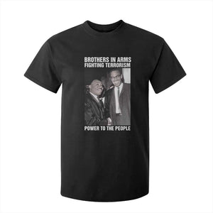 Martin Luther King And Malcolm X T Shirt For Kid Brothers In Arms Fighting Terrorism Power To The People Black History Month
