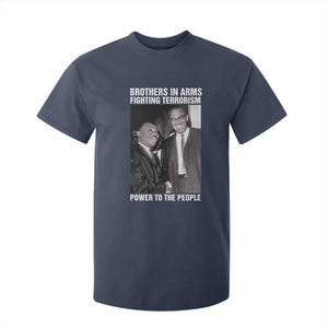 Martin Luther King And Malcolm X T Shirt For Kid Brothers In Arms Fighting Terrorism Power To The People Black History Month