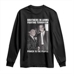 Martin Luther King And Malcolm X Long Sleeve Shirt Brothers In Arms Fighting Terrorism Power To The People Black History Month