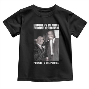 Martin Luther King And Malcolm X Toddler T Shirt Brothers In Arms Fighting Terrorism Power To The People Black History Month