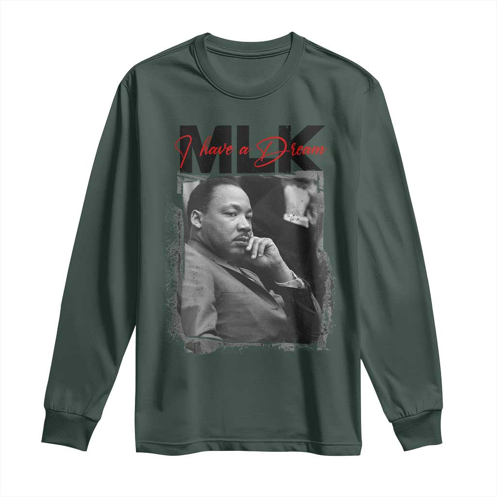 MLK I Have A Dream Long Sleeve Shirt Dr Martin Luther King Black History Month