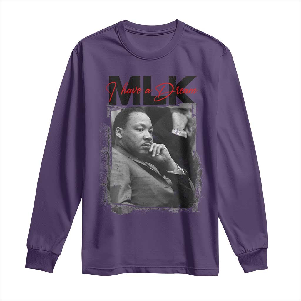 MLK I Have A Dream Long Sleeve Shirt Dr Martin Luther King Black History Month