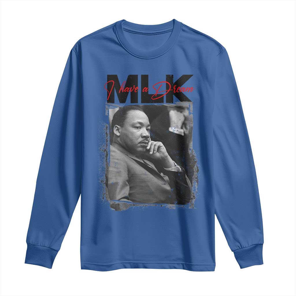 MLK I Have A Dream Long Sleeve Shirt Dr Martin Luther King Black History Month