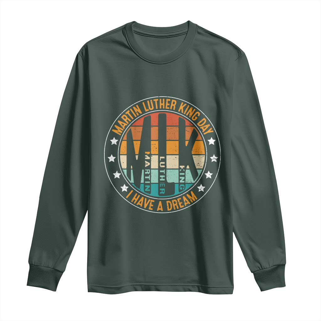 Martin Luther King Jr I Have A Dream Long Sleeve Shirt Retro MLK Day