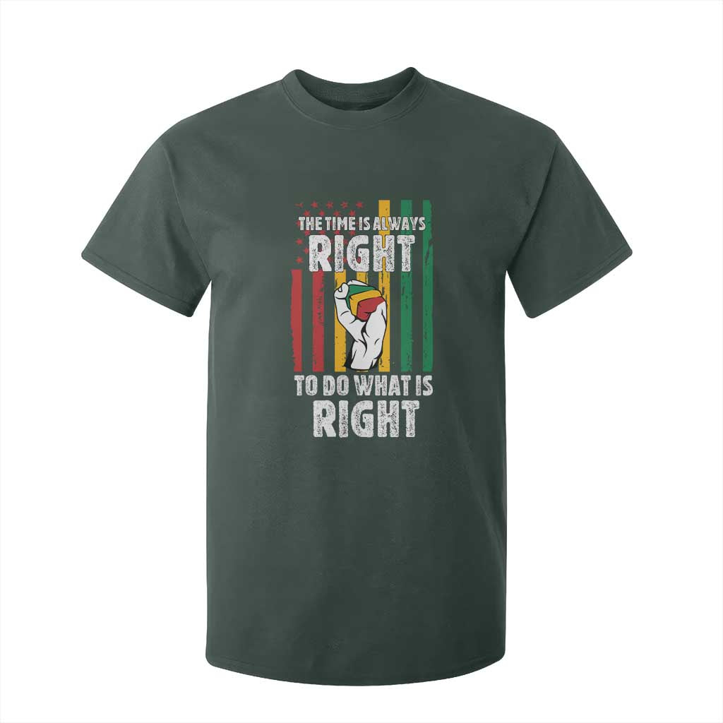 Martin Luther King Quote T Shirt For Kid The Time Is Always Right To Do What Is Right