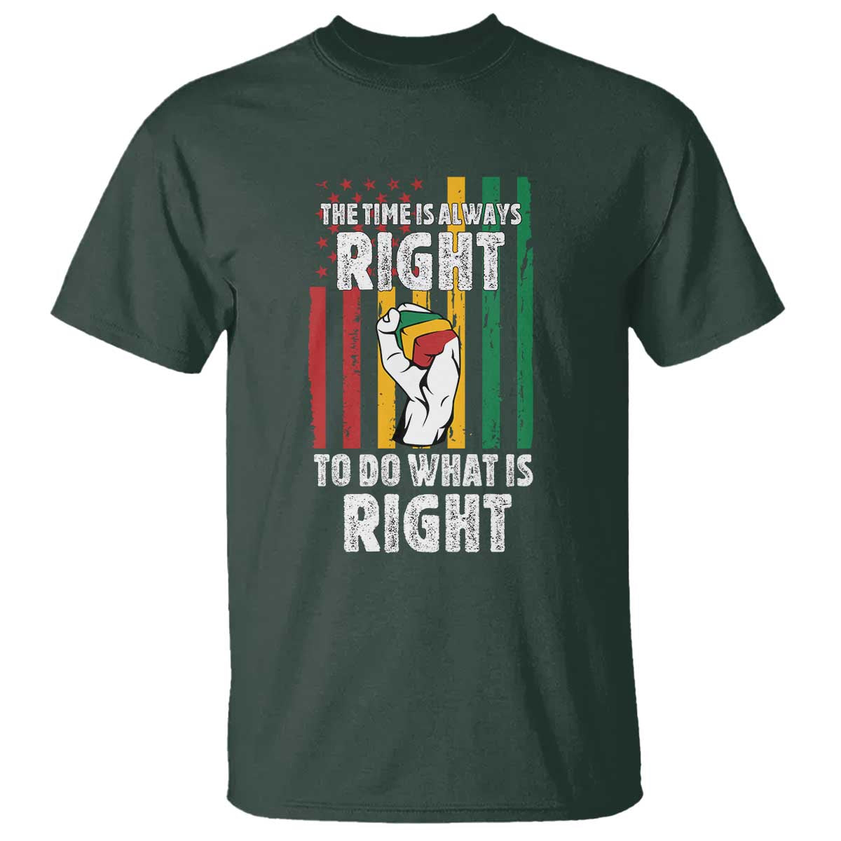 Martin Luther King Quote T Shirt The Time Is Always Right To Do What Is Right