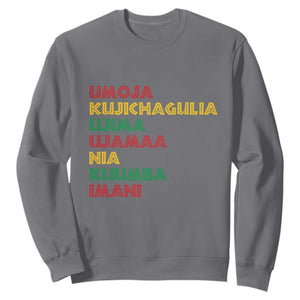 Seven Principles Of Kwanzaa Christmas African American Nguzo Saba Sweatshirt