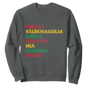 Seven Principles Of Kwanzaa Christmas African American Nguzo Saba Sweatshirt