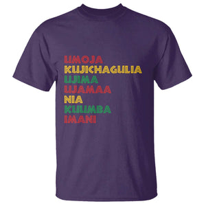 Seven Principles Of Kwanzaa Christmas African American Nguzo Saba T Shirt