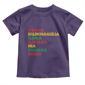 Seven Principles Of Kwanzaa Christmas African American Nguzo Saba Toddler T Shirt