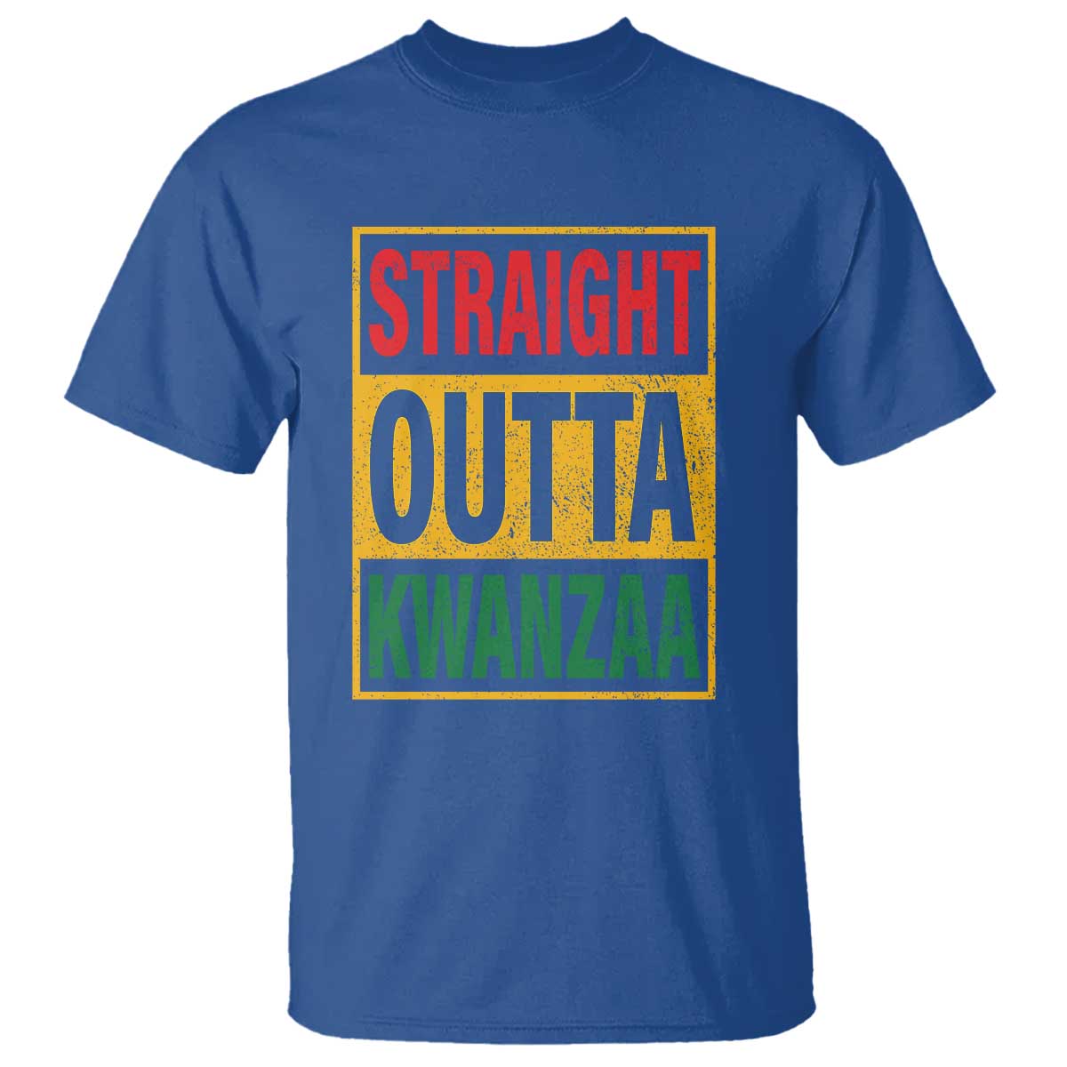 Funny Straight Outta Kwanzaa African American Heritage Christmas Holiday T Shirt