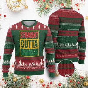 Funny Straight Outta Kwanzaa African American Heritage Xmas Holiday Ugly Christmas Sweater