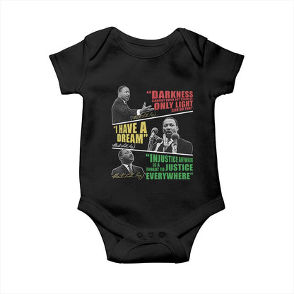 Martin Luther King Jr MLK Quotes Black History Leaders Baby Onesie
