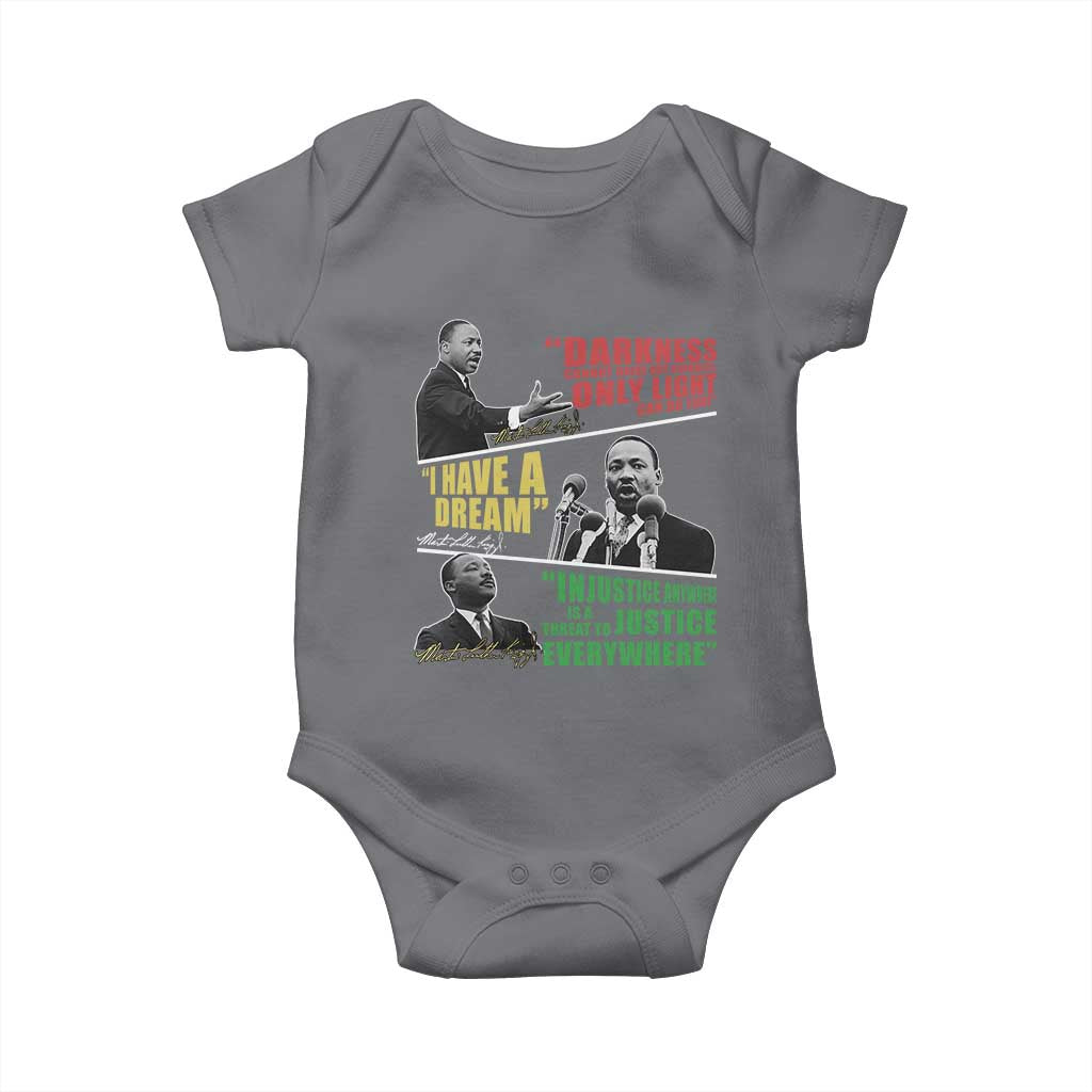 Martin Luther King Jr MLK Quotes Black History Leaders Baby Onesie