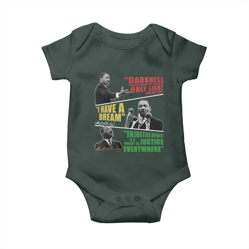 Martin Luther King Jr MLK Quotes Black History Leaders Baby Onesie