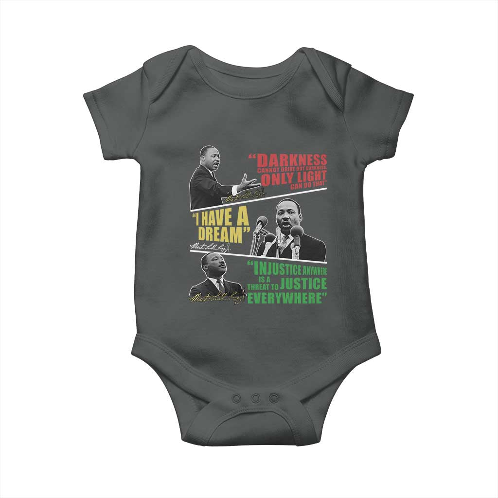 Martin Luther King Jr MLK Quotes Black History Leaders Baby Onesie