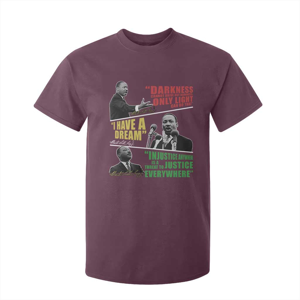 Martin Luther King Jr MLK Quotes Black History Leaders T Shirt For Kid