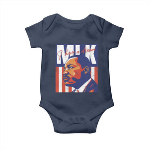 MLK Day I Have A Dream Baby Onesie Martin Luther King Vintage American Flag Black History Month