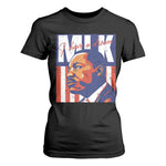 MLK Day I Have A Dream T Shirt For Women Martin Luther King Vintage American Flag Black History Month