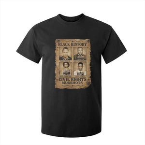 Black History Civil Rights Mugshots T Shirt For Kid Malcolm X MLK John Lewis Huey P Newton