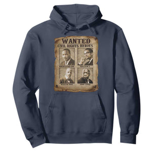 Black Leaders Hoodie Wanted Civil Rights Heroes MLK Malcolm X Web John Lewis