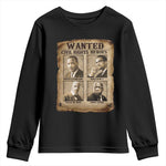 Black Leaders Youth Sweatshirt Wanted Civil Rights Heroes MLK Malcolm X Web John Lewis