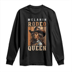 Melanin Rodeo Queen Long Sleeve Shirt African American Melanin Black Western Cowgirl