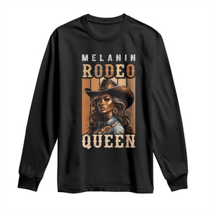 Melanin Rodeo Queen Long Sleeve Shirt African American Melanin Black Western Cowgirl