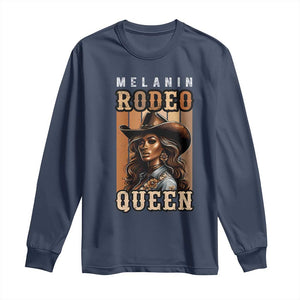 Melanin Rodeo Queen Long Sleeve Shirt African American Melanin Black Western Cowgirl