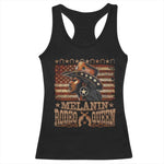 Melanin Rodeo Queen Racerback Tank Top Black Cowgirl Western Vintage American Flag