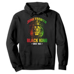 Juneteenth Black King Since 1865 Lion Crown Hoodie