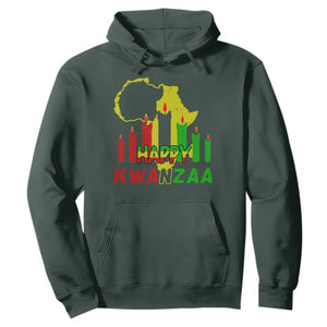 Happy Kwanzaa Hoodie Black Holiday African American Christmas Heritage Kinara Candle