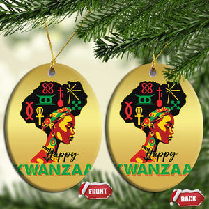 Happy Kwanzaa Christmas Ornament Nguzo Saba Symbols The 7 Principles Of Kwanzaa African Holiday