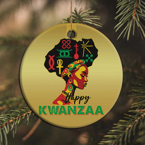 Happy Kwanzaa Christmas Ornament Nguzo Saba Symbols The 7 Principles Of Kwanzaa African Holiday