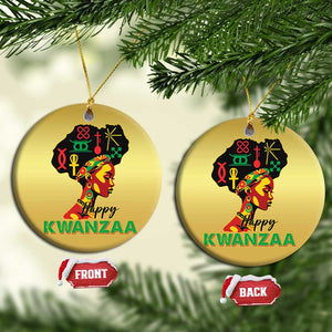 Happy Kwanzaa Christmas Ornament Nguzo Saba Symbols The 7 Principles Of Kwanzaa African Holiday