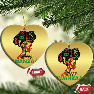 Happy Kwanzaa Christmas Ornament Nguzo Saba Symbols The 7 Principles Of Kwanzaa African Holiday