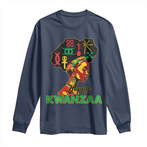 Happy Kwanzaa Long Sleeve Shirt Nguzo Saba Symbols The 7 Principles Of Kwanzaa African Holiday