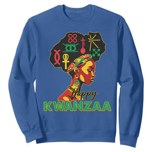 Happy Kwanzaa Sweatshirt Nguzo Saba Symbols The 7 Principles Of Kwanzaa African Holiday