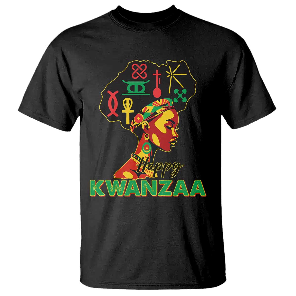 Happy Kwanzaa T Shirt Nguzo Saba Symbols The 7 Principles Of Kwanzaa African Holiday