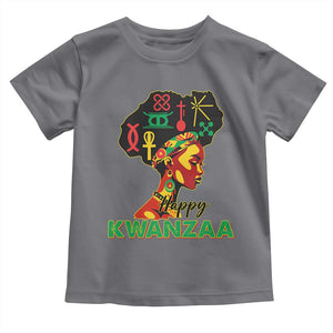 Happy Kwanzaa Toddler T Shirt Nguzo Saba Symbols The 7 Principles Of Kwanzaa African Holiday