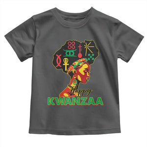 Happy Kwanzaa Toddler T Shirt Nguzo Saba Symbols The 7 Principles Of Kwanzaa African Holiday